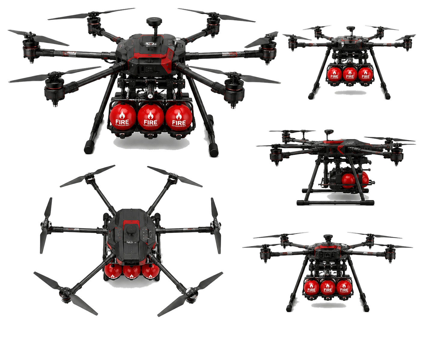 GRP Fire Fighting Drone FFD-80